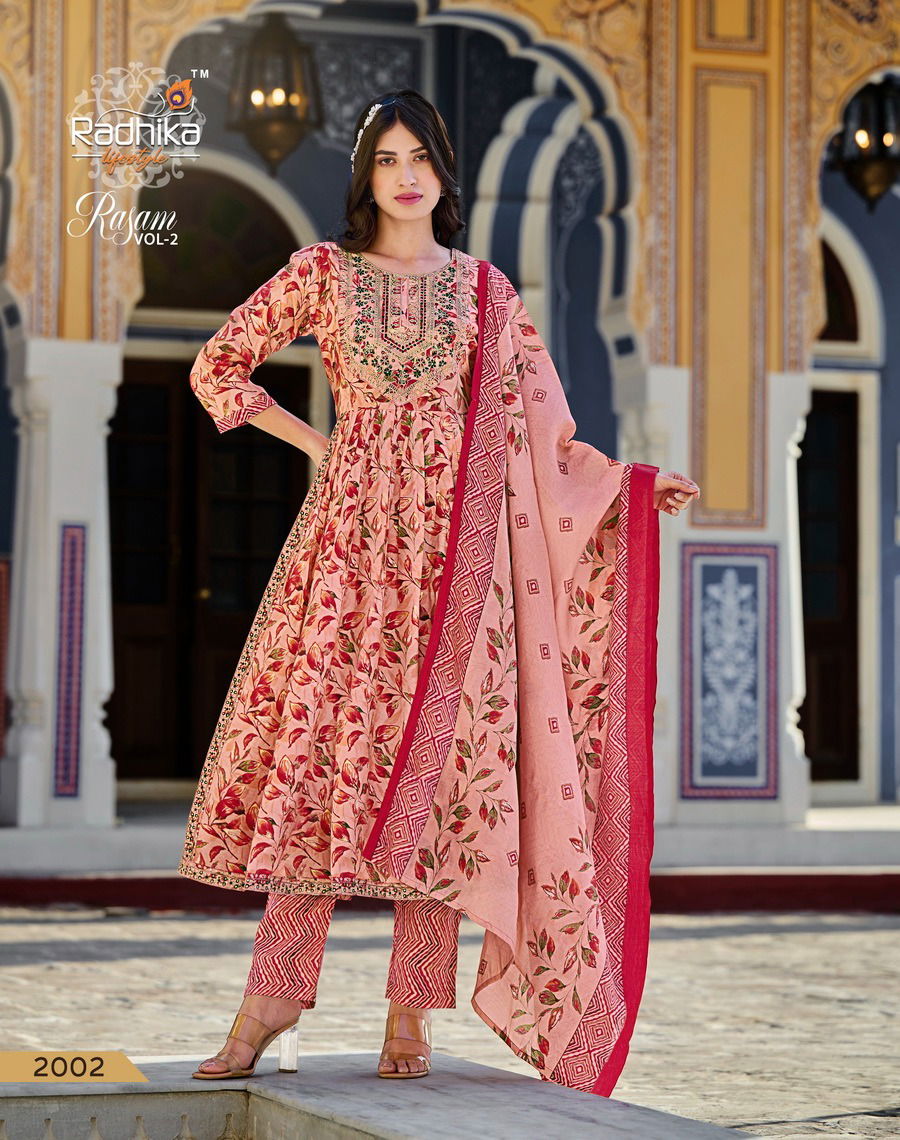 Radhika Rasam Vol 2 Fancy Designer Wholesale Readymade Suits 